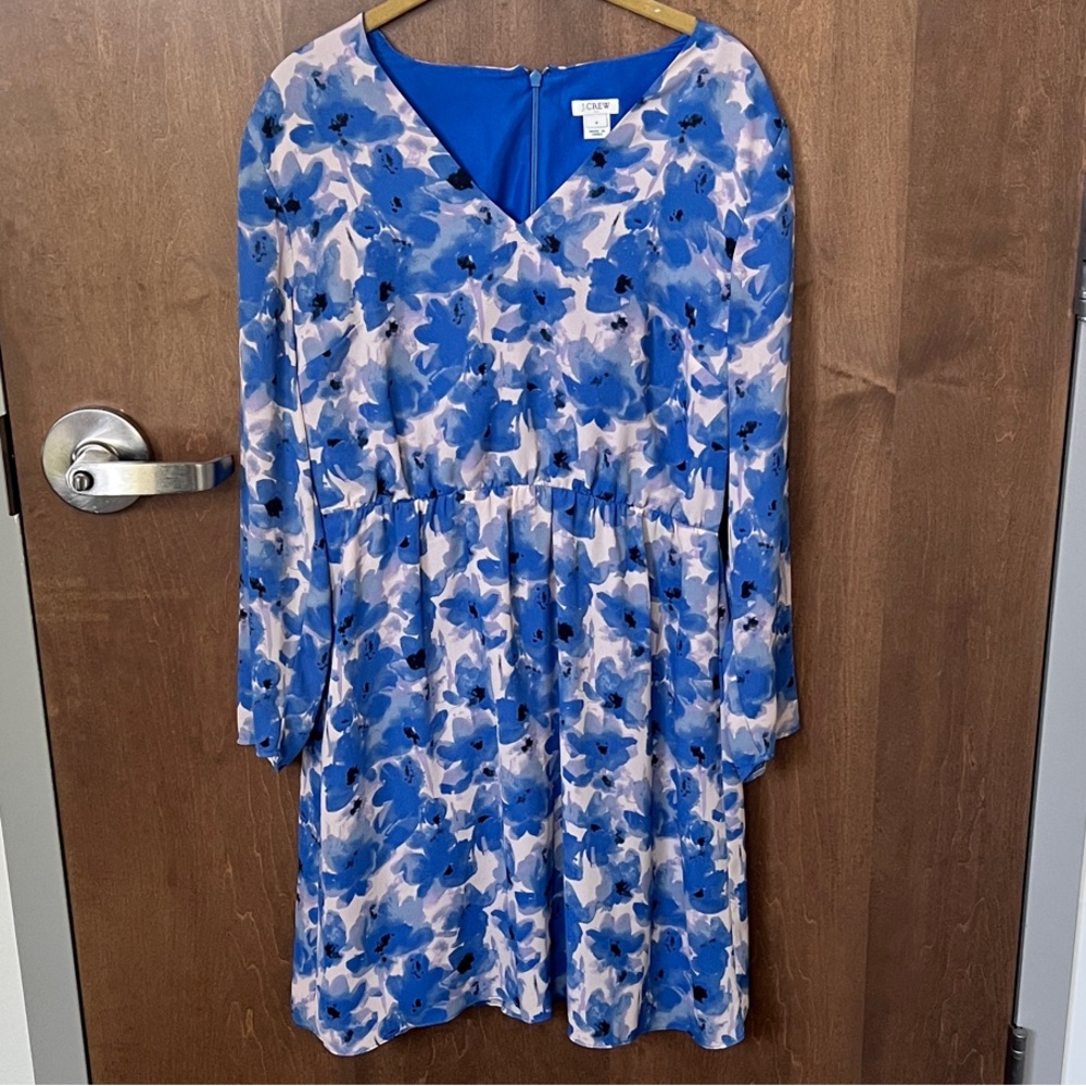 🌸💙 J.Crew Long Sleeve Mini Dress – Size 4 💙🌸